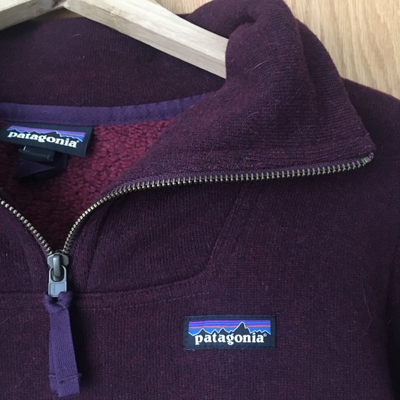 Patagonia - Women’s Woolie Fleece Pullover - Small - Deep Plum - Picture 2 of 4